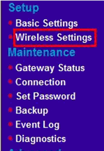 Wireless Settings