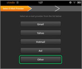 Select email provider