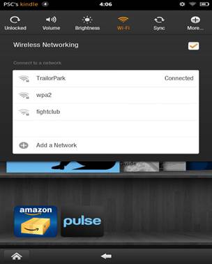 Wireless settings page
