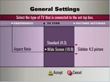 Non-dvr settings