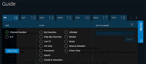 Channel Lineup