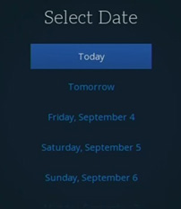 Select Date