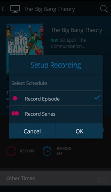 Setup recording