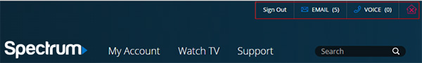 Top Right Navigation