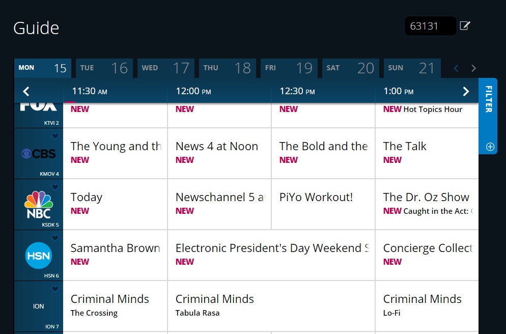 Watch TV Guide on Spectrum.net