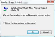 Confirm Uninstall