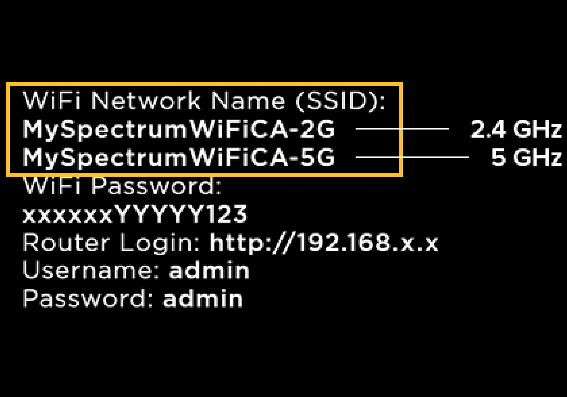 how can i find my wifi password for spectrum