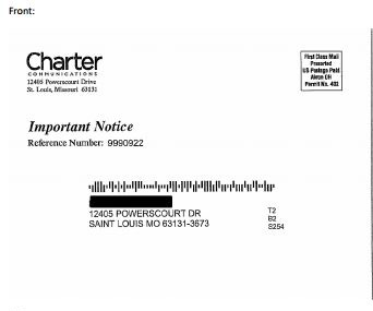 Digital Millennium Copyright Act Notice example Front