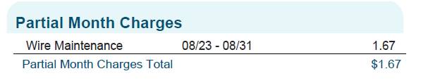 partial month charges